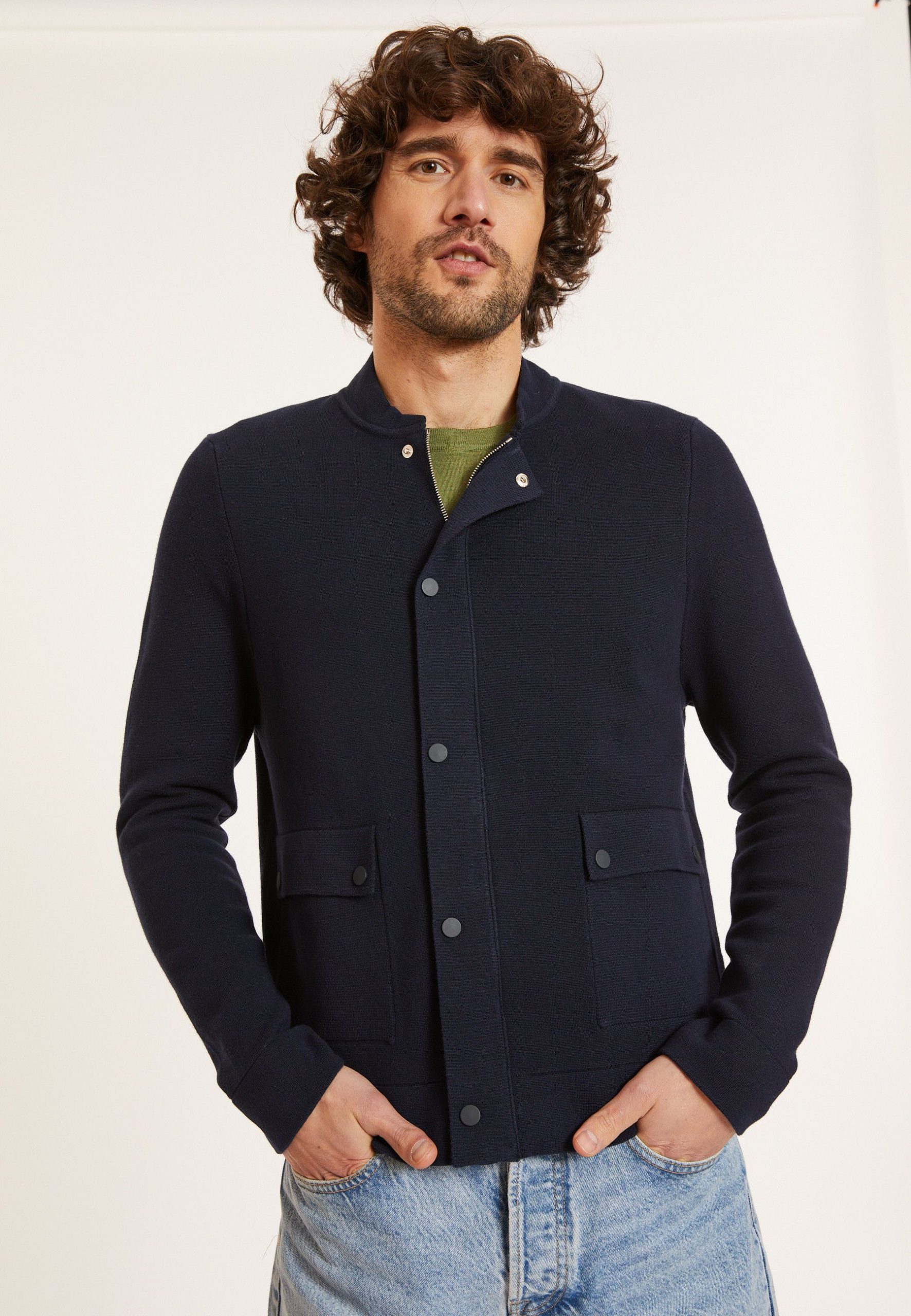 Homme Montagut  | Veste Zippee A Poches En Coton Bio - Dalil